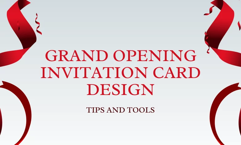 grand opening invitation card maker apps